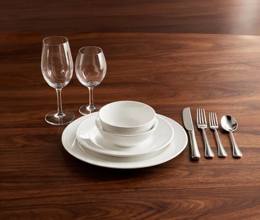 Mikasa place setting close-up
